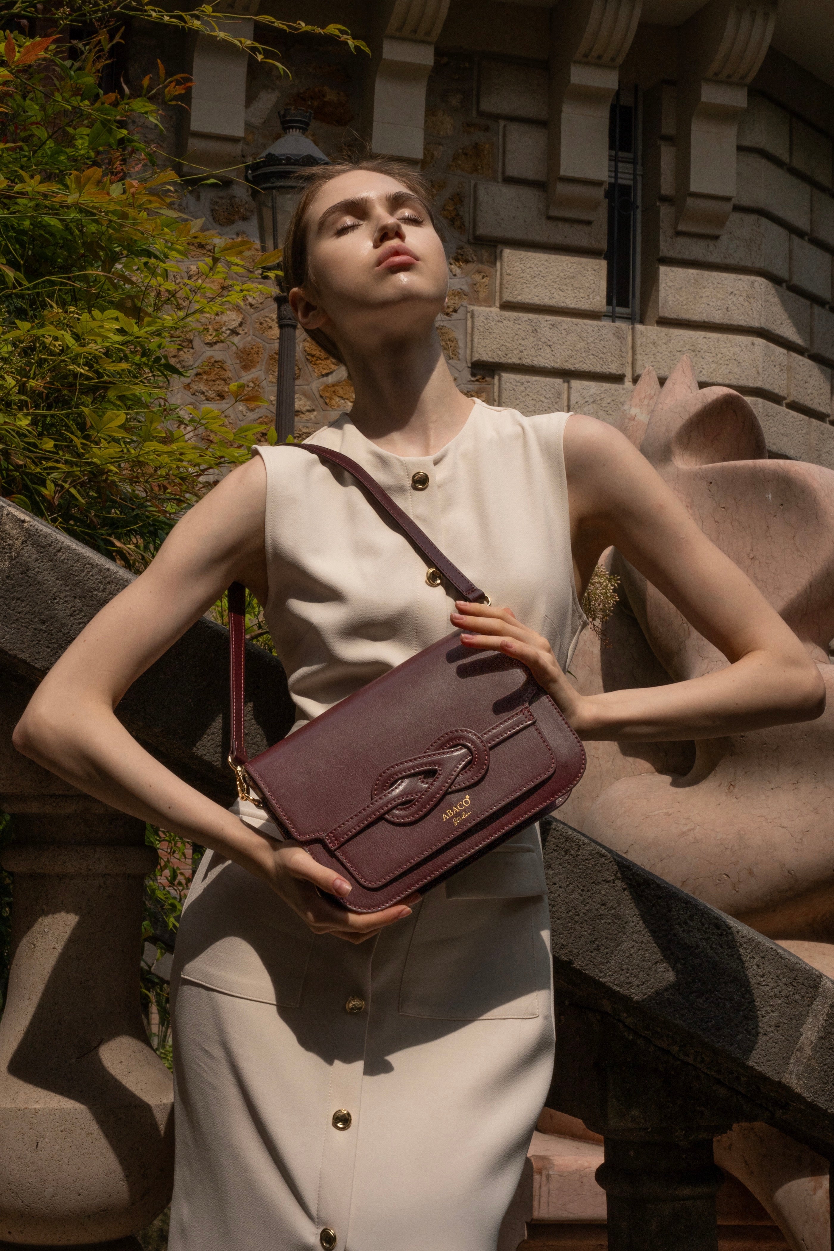 Ambre Shoulder Bag - Burgundy
