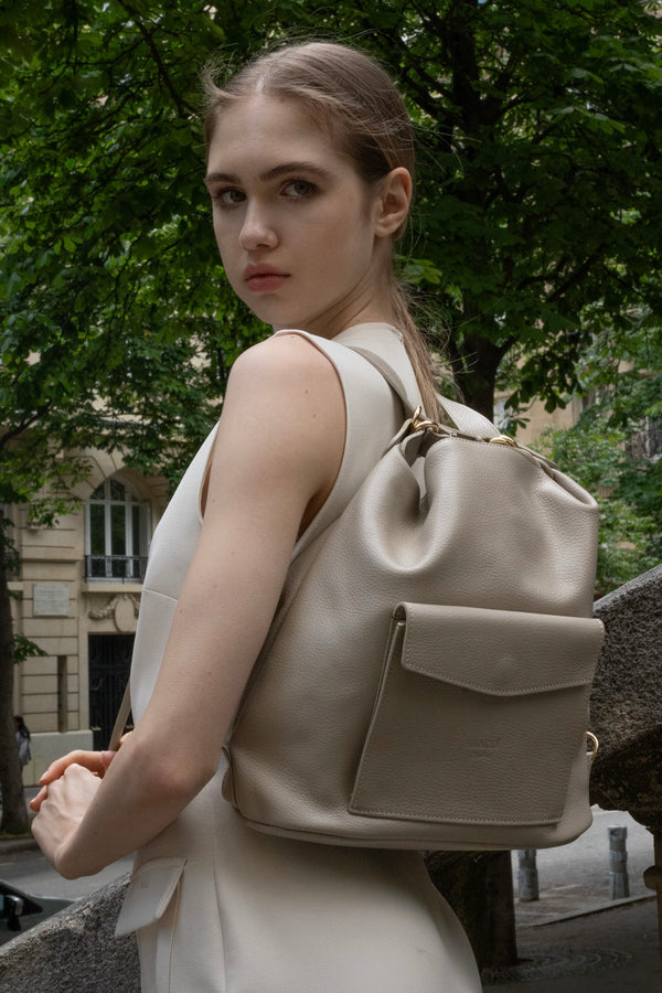 Bolso bandolera Effia - Taupe claro