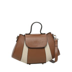 Skuldertaske - Lara - Camel + Beige