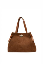 Vera Suede Crossbody Bag - Camel