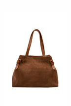 Vera Suede Crossbody Bag - Camel