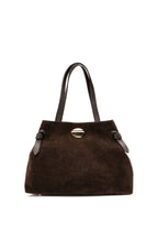 Vera Suede Shoulder Bag - Mocha