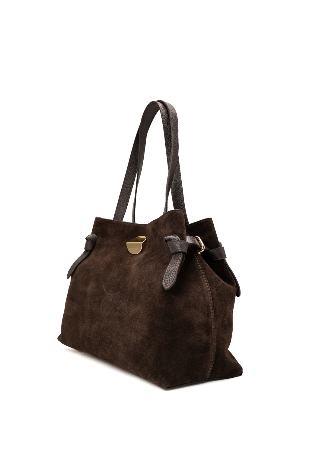 Vera Suede Shoulder Bag - Mocha