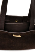 Vera Suede Shoulder Bag - Mocha