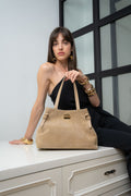 Sac à Bandoulière - Vera Suede - Taupe