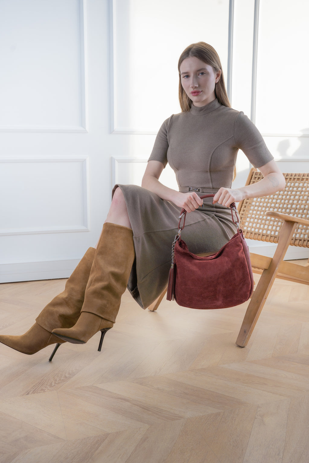 Kai Shoulder Bag - Burgundy