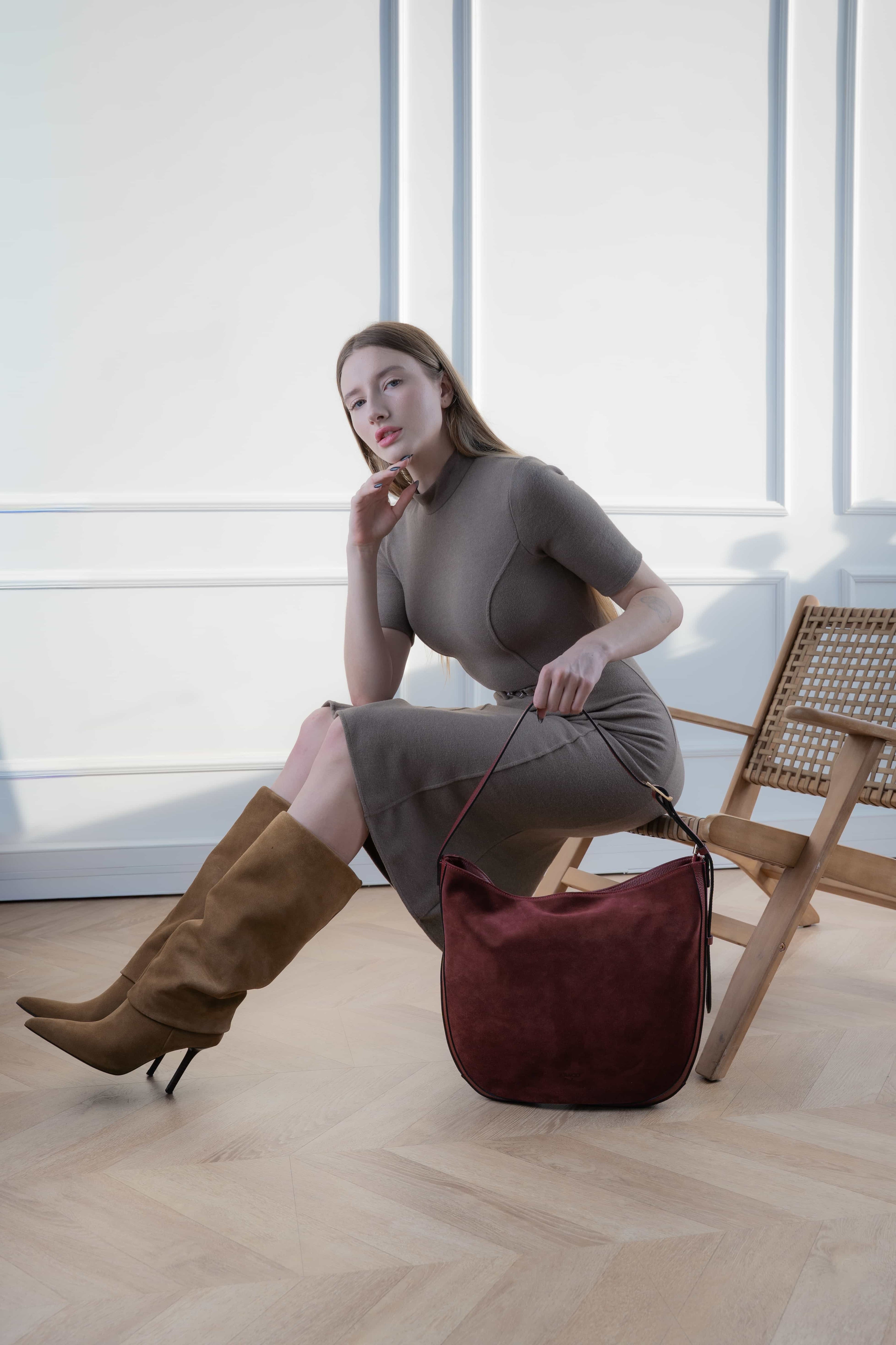 Moss Shoulder Bag - Burgundy
