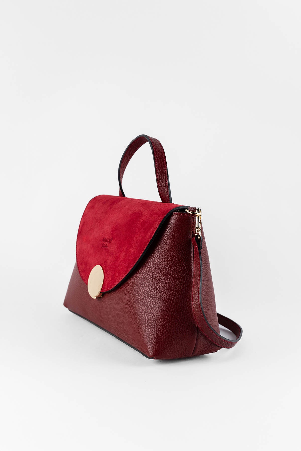Row Shoulder Bag - Burgundy