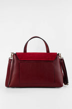 Row Shoulder Bag - Burgundy