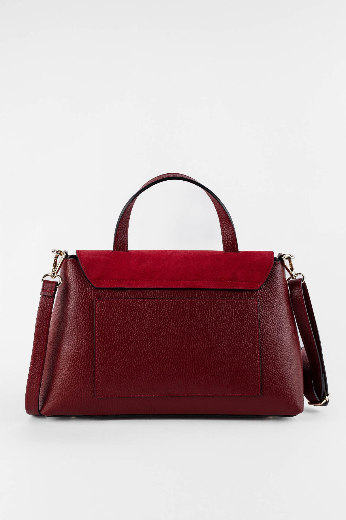 Row Shoulder Bag - Burgundy