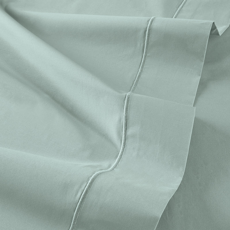 Plain Percale - Flat Sheet - Water Green