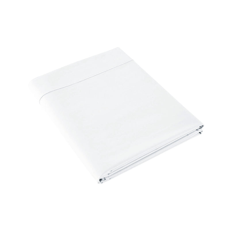 Plain Percale - Flat Sheet - White