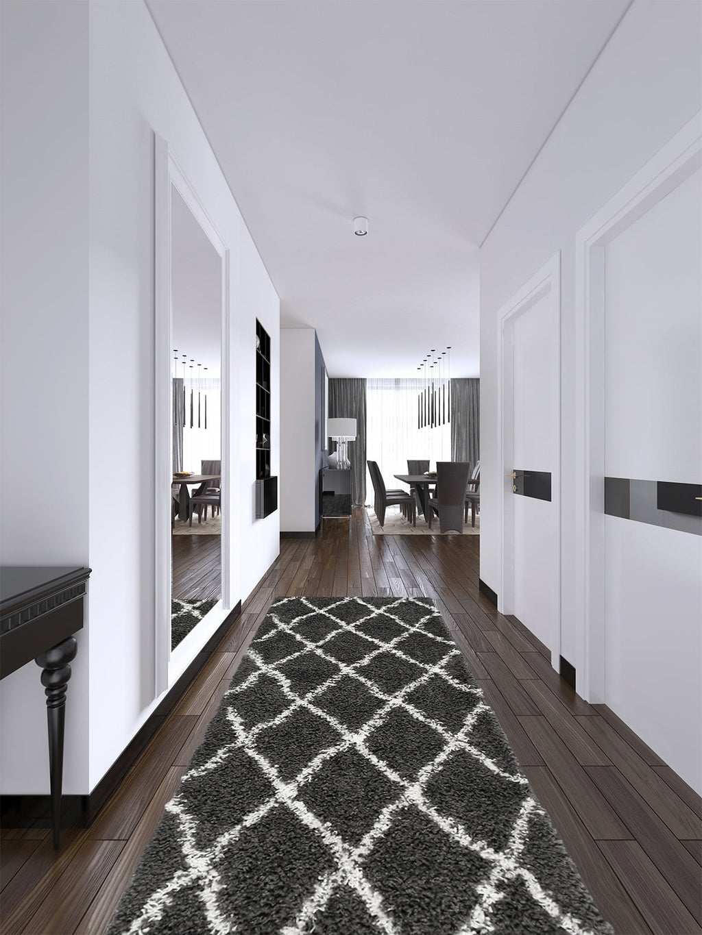 Asma - Tapis D'Intérieur - Polypropylène - Anthracite
