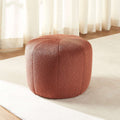 Assa - Pouf - Tissu - Bordeaux