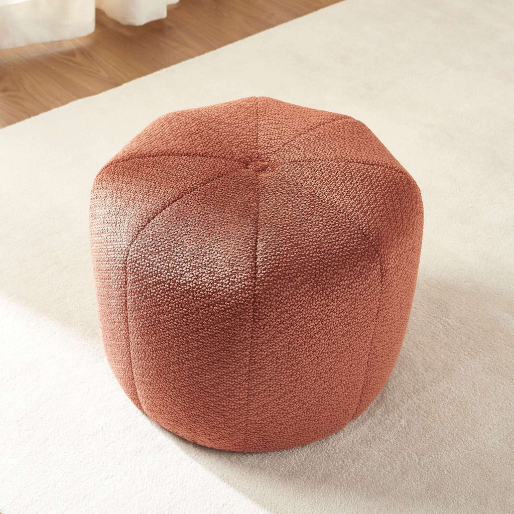 Assa - Pouf - Tissu - Bordeaux