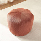 Assa - Pouf - Tissu - Bordeaux