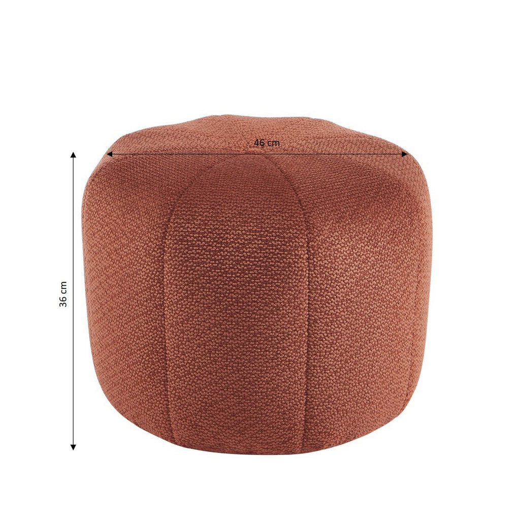 Assa - Pouf - Tissu - Bordeaux