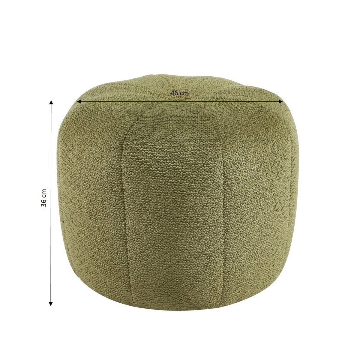 Assa - Pouf - Stoff - Khaki