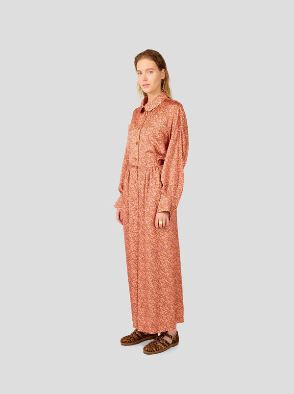 Camicia Astrée con stampa Messy Dots in Canyon Clay