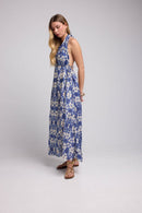 Robe Longue Sans Manche - Bleu