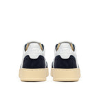 Autry Medalist Leather Low White Bottle Green - Noir;Blanc