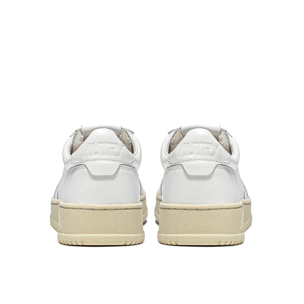 Autry Medalist Leather Low White - White