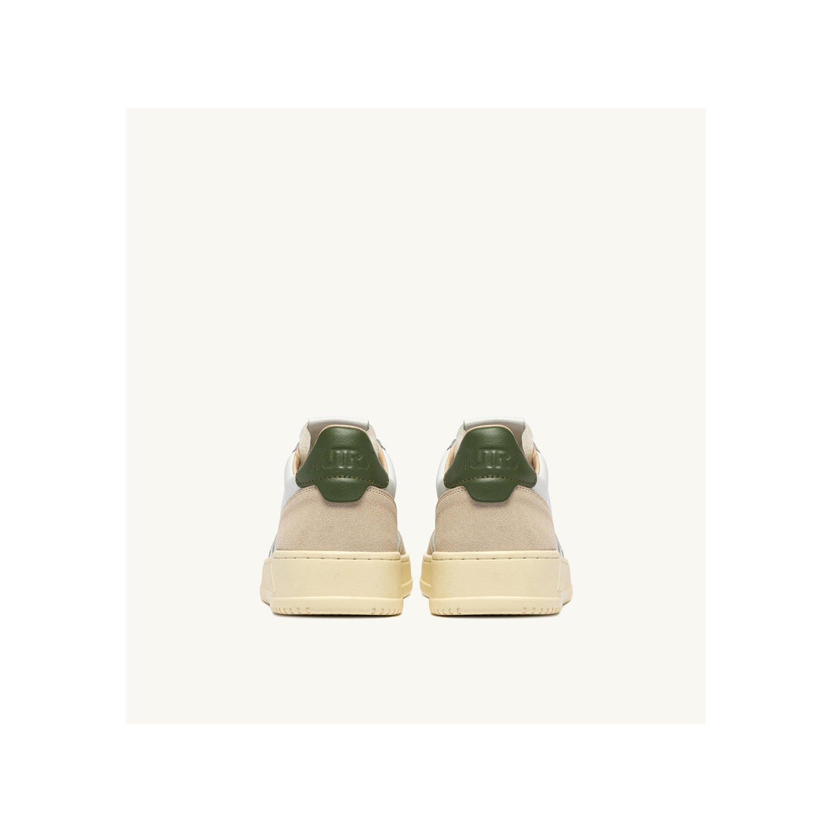 Autry Medalist Low White Bronze Green - Blanc;Marron;Vert