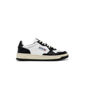Autry 01 Low Leat White Black - Noir