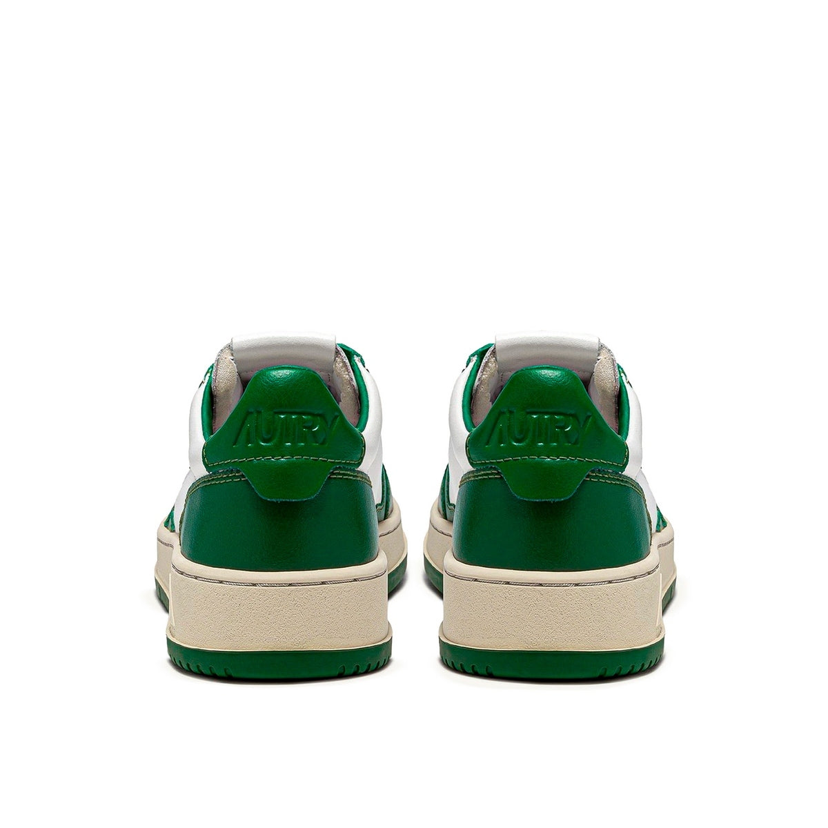 Autry Medalist Leather Low Green White - White;Green