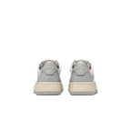 Autry Medalist Leather Low Gray White - Gray