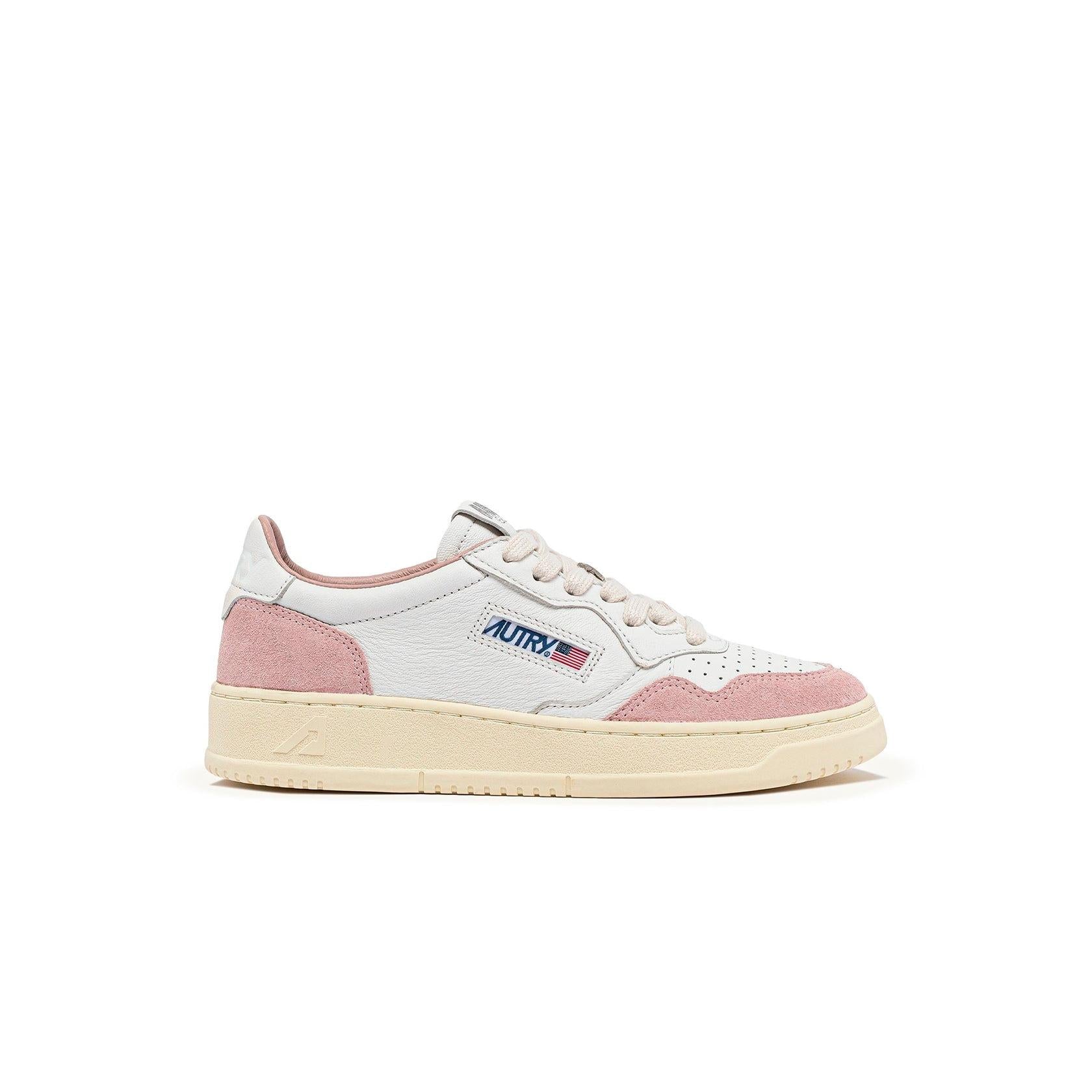 Autry Medalist Leather Low White Powder (W) - White