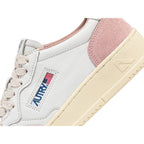 Autry Medalist Leather Low White Powder (W) - White