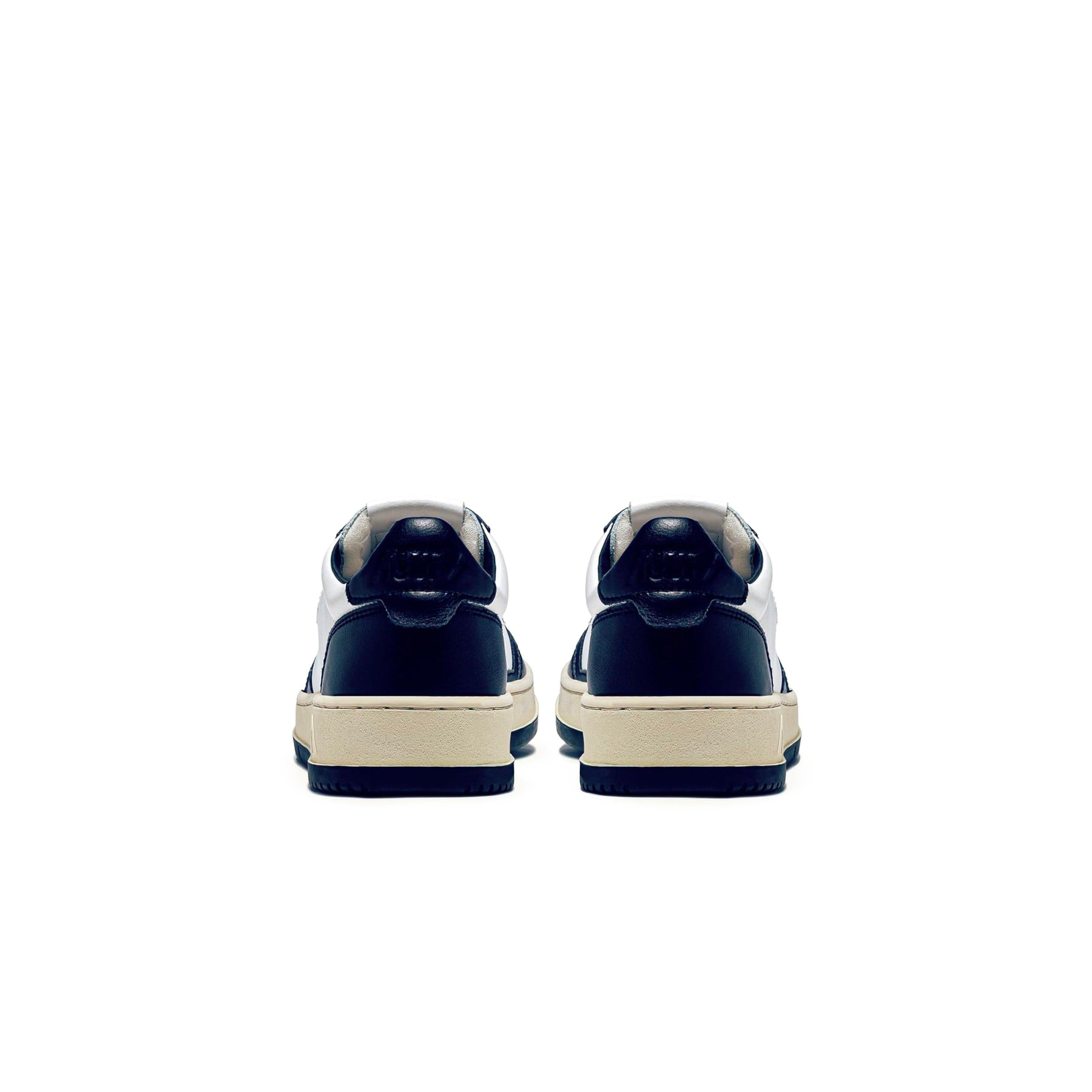 Autry Medalist Leather Low White Navy (W) - White