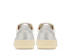 Autry Medalist Leather Low Blanco Plata - Blanc