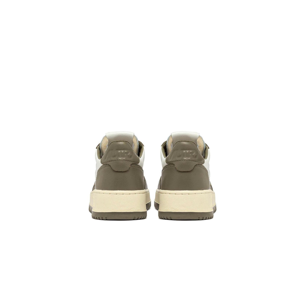 Autry Medalist Leather Low Blanco Verde Covert (W) - Blanco