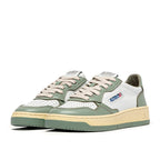 Autry Medalist Leather Low White Polignac (W) - Green