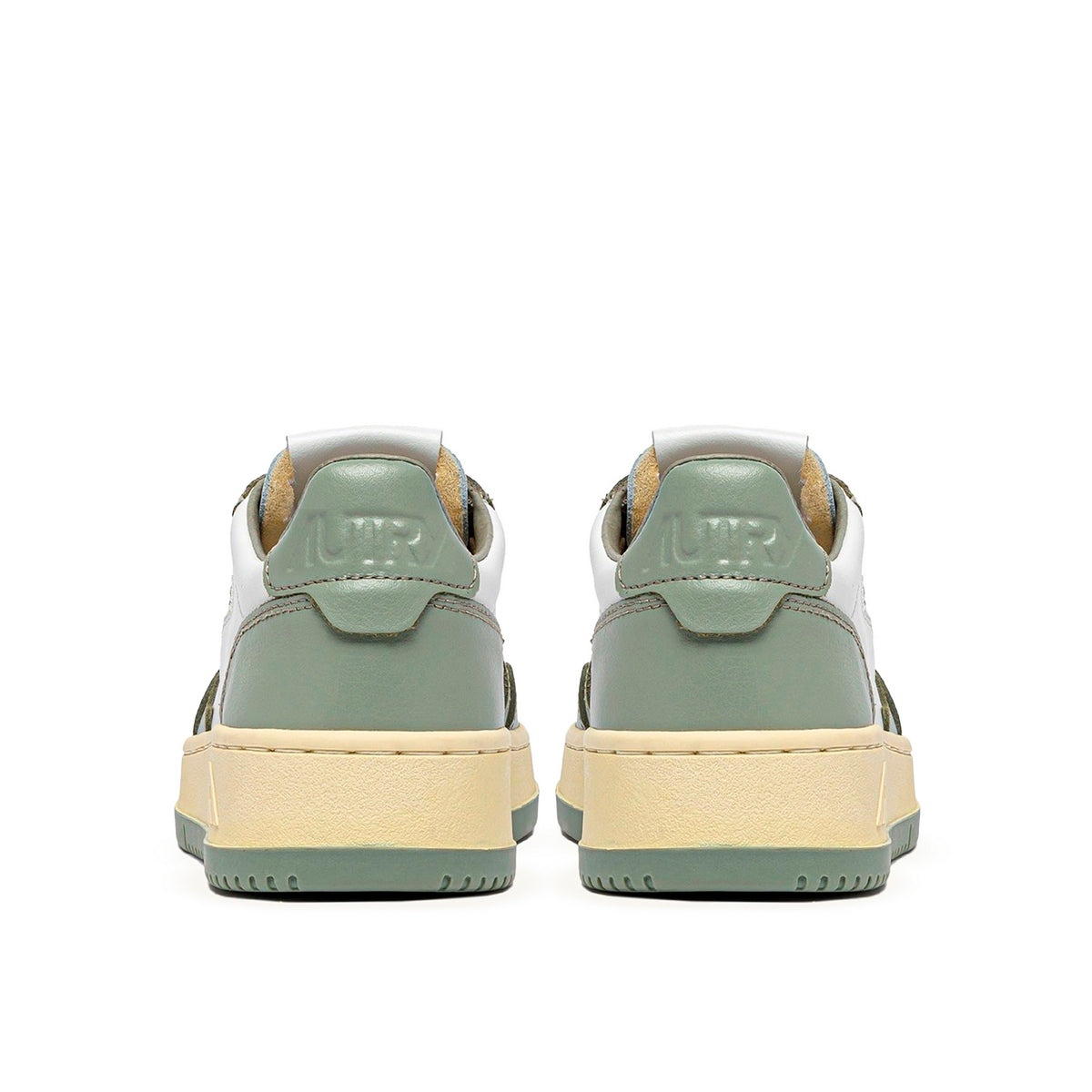 Autry Medalist Leather Low White Polignac (W) - Green
