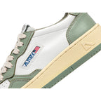 Autry Medalist Leather Low White Polignac (W) - Green