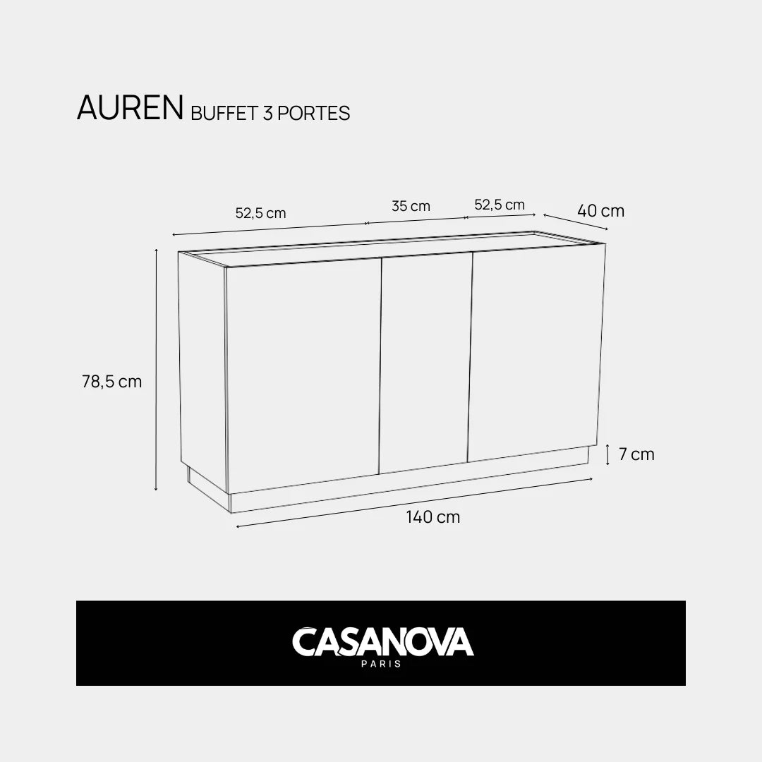 Auren - Buffet 3 Portes - Buffet