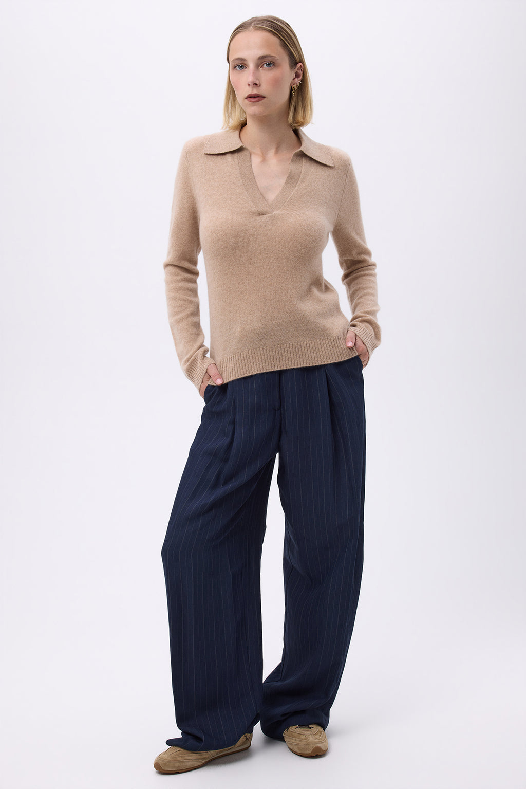 Polopullover Aurore - Cremeweiß - Damen