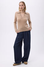 Polopullover Aurore - Cremeweiß - Damen