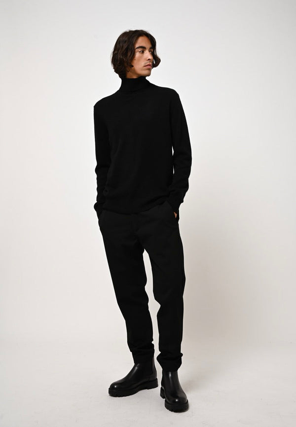 Roll-Neck Jumper - Bange - Black