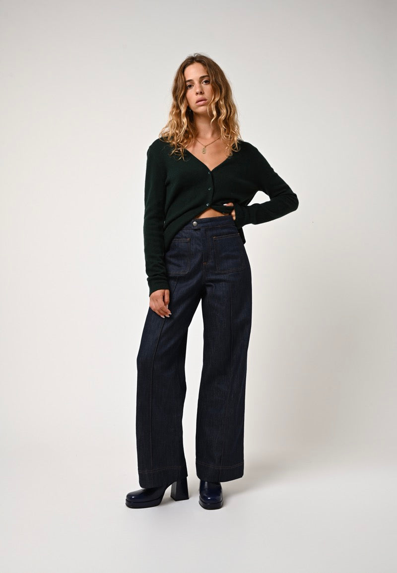 V-halset cardigan - Chalais - Cypres