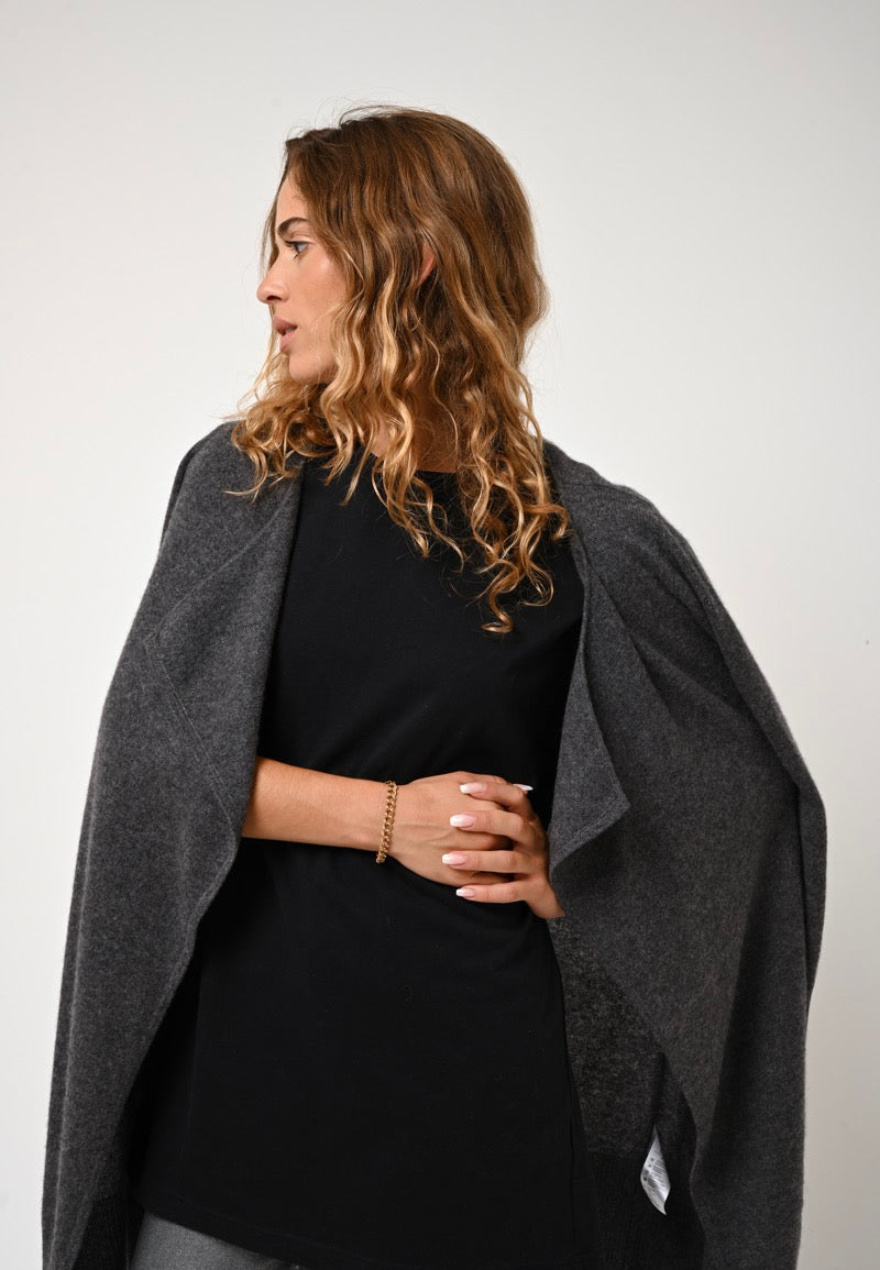 Veste Longue - Chésery - Anthracite Chiné