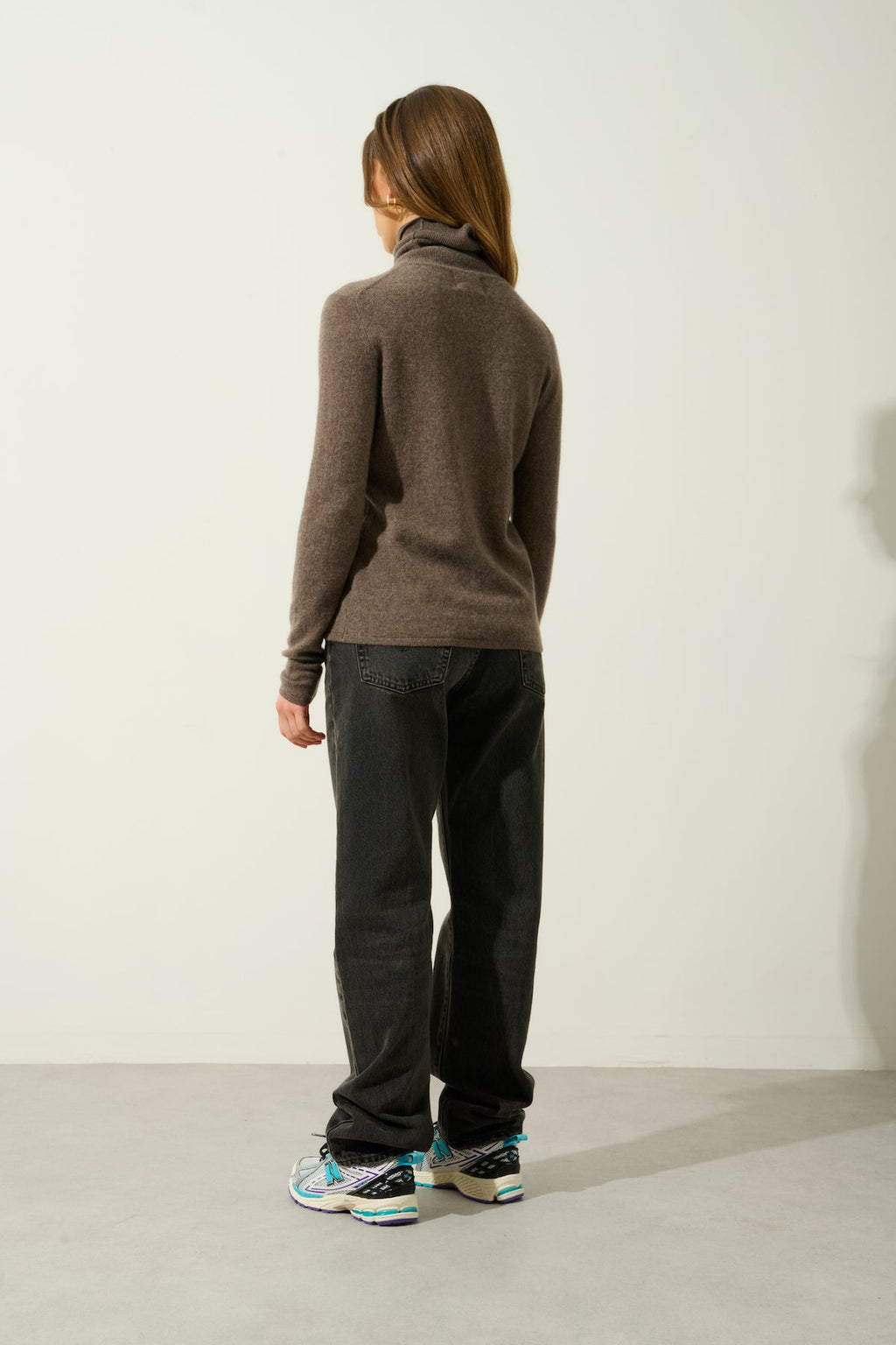 Roll-Neck Jumper - Bise - Brown