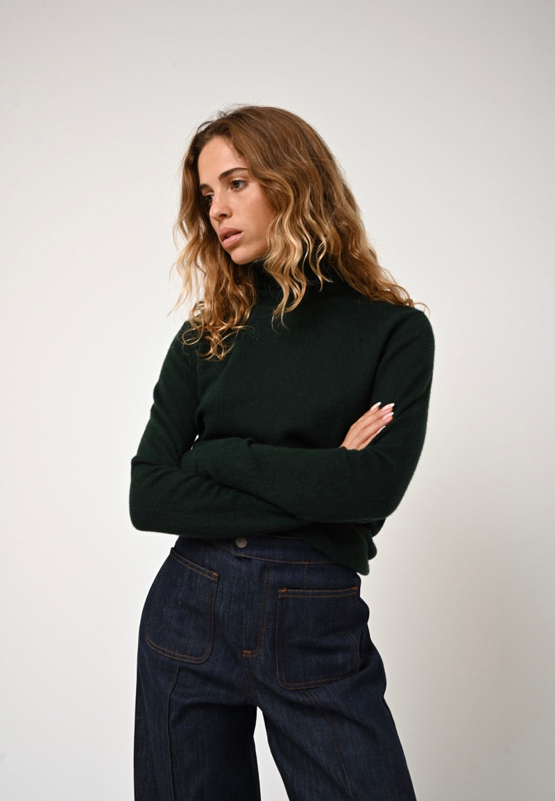 Turtleneck Jumper - Bise - Cypress