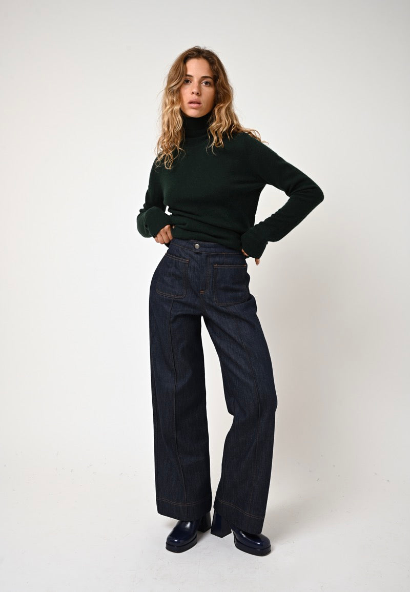 Turtleneck Jumper - Bise - Cypress