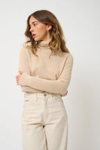 Roll-Neck Jumper - Bise - Sand