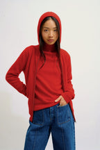 Pull Col Roulé - Bise - Rouge
