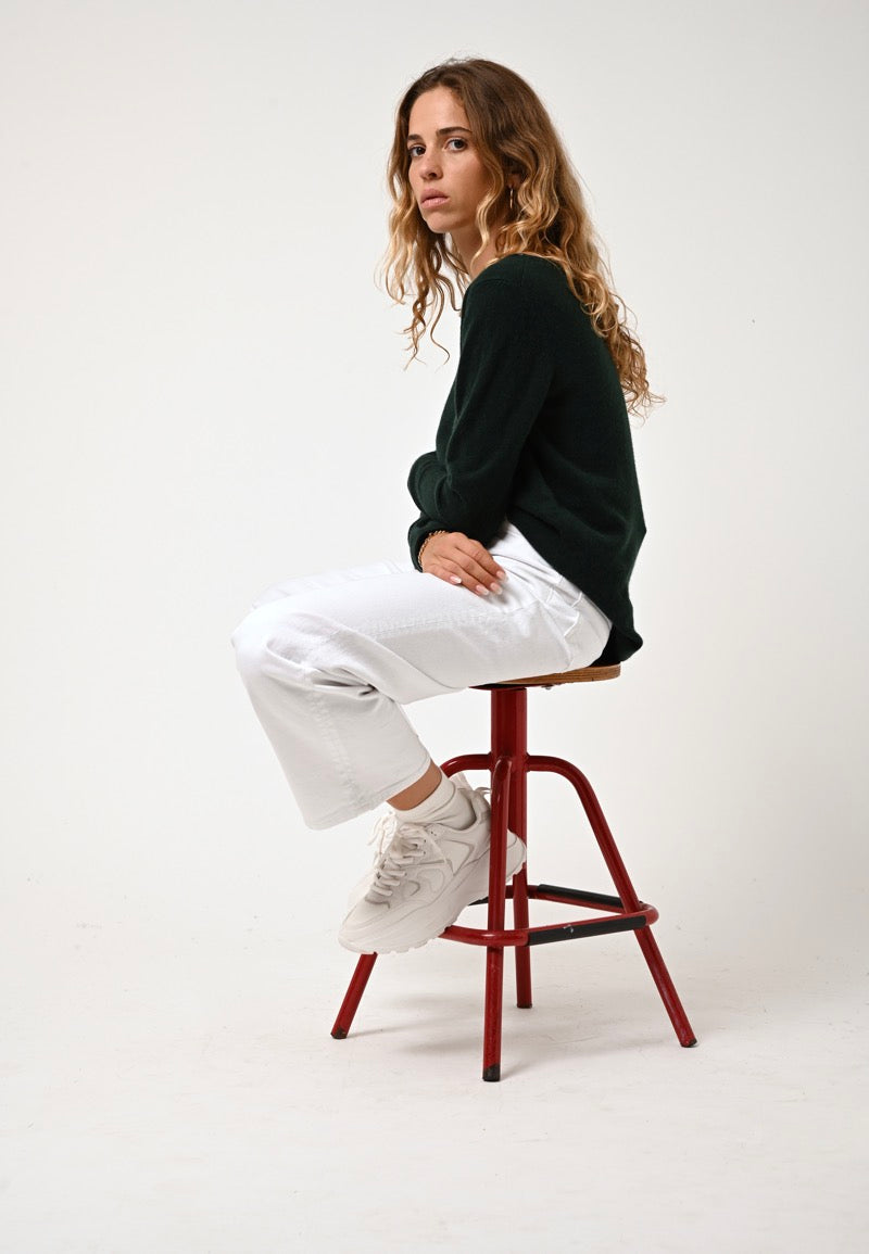 Sweter z dekoltem w łódkę – Criou – Cyprys